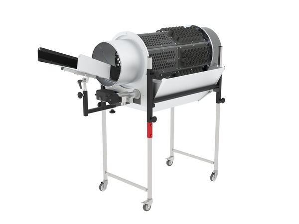 Separiertrommel mit konfigurierbaren Separierplatten im Käfig