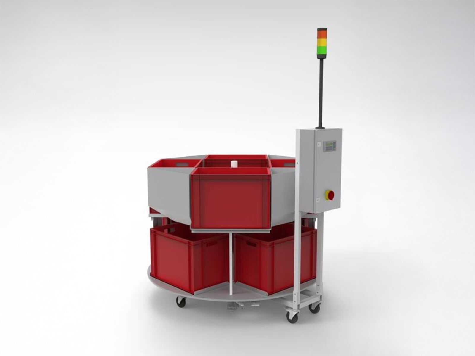 Efficient distribution and buffering of material MTF Technik 
Hardy Schürfeld GmbH & Co. KG