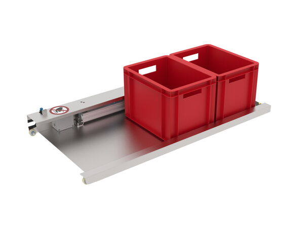 Pneumatic shifting unit with stainless steel sliding plate