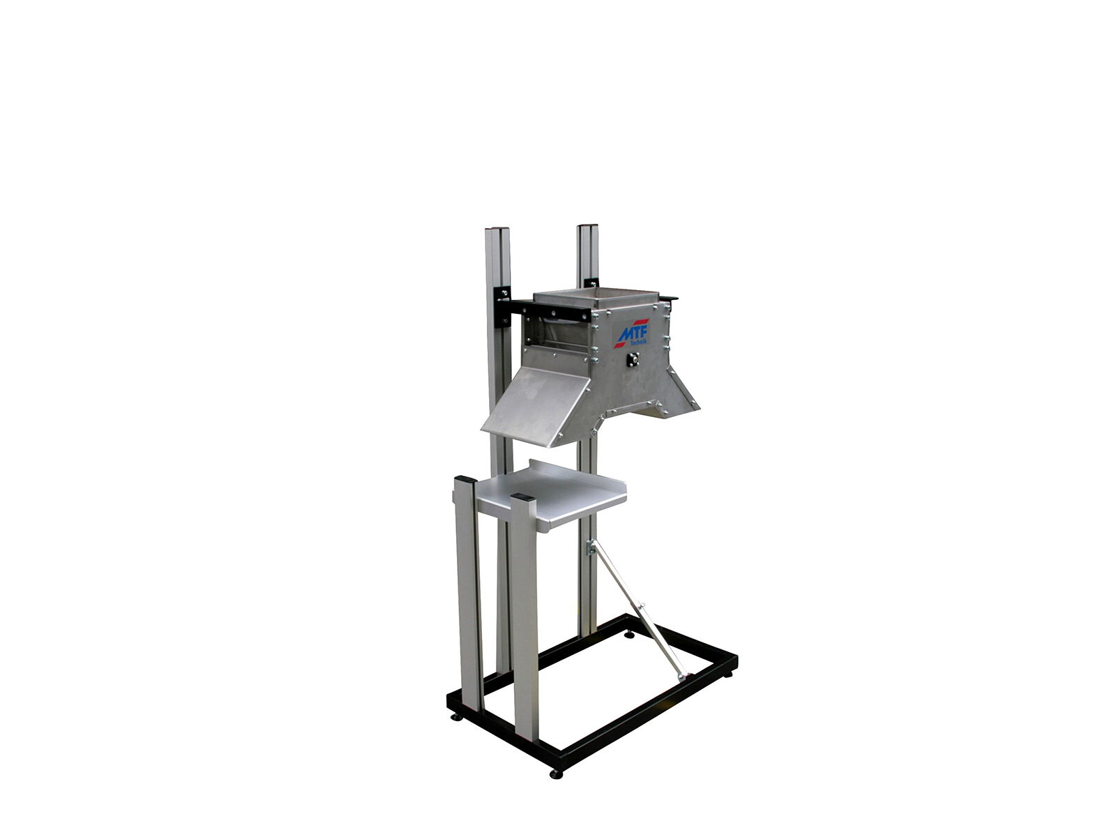 Pneumatic 2-way rotary shaft reject chute on frame