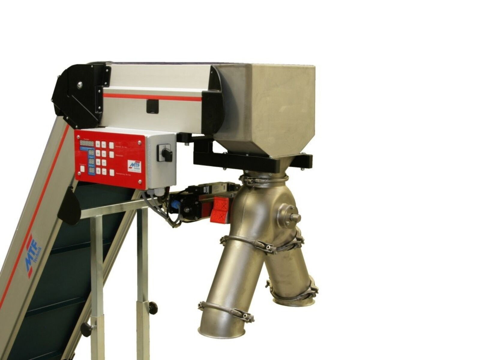 Pneumatic pipe distributor rocker