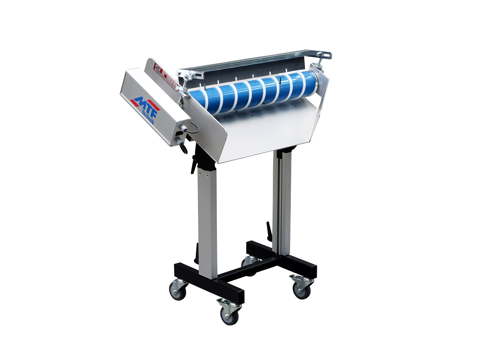 MSL 600 screw separator, left-hand discharge, with mobile base frame