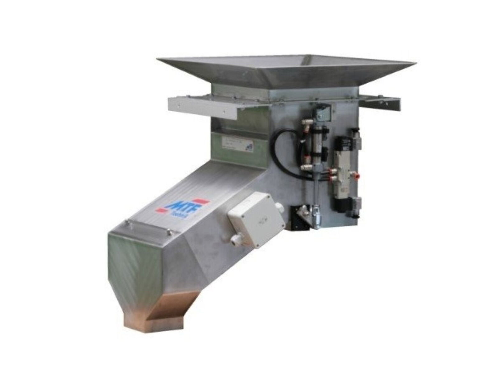 Pneumatic 2-way changeover flap reject chute in encapsulated design