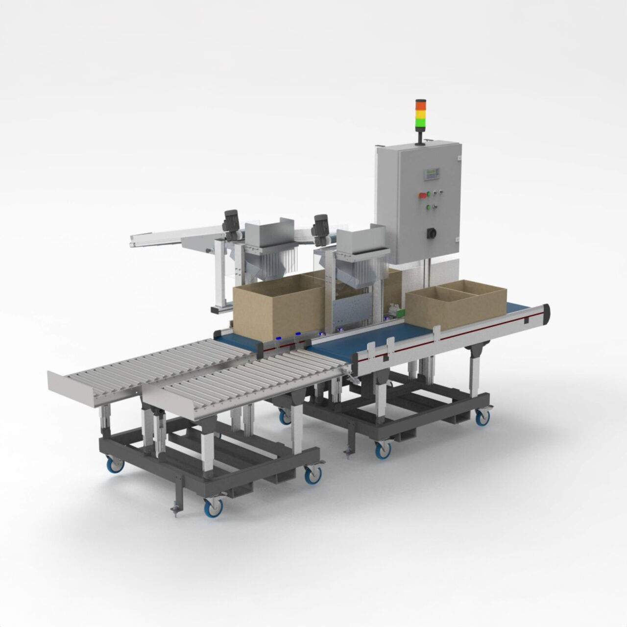 Conveyor belt with linear buffer