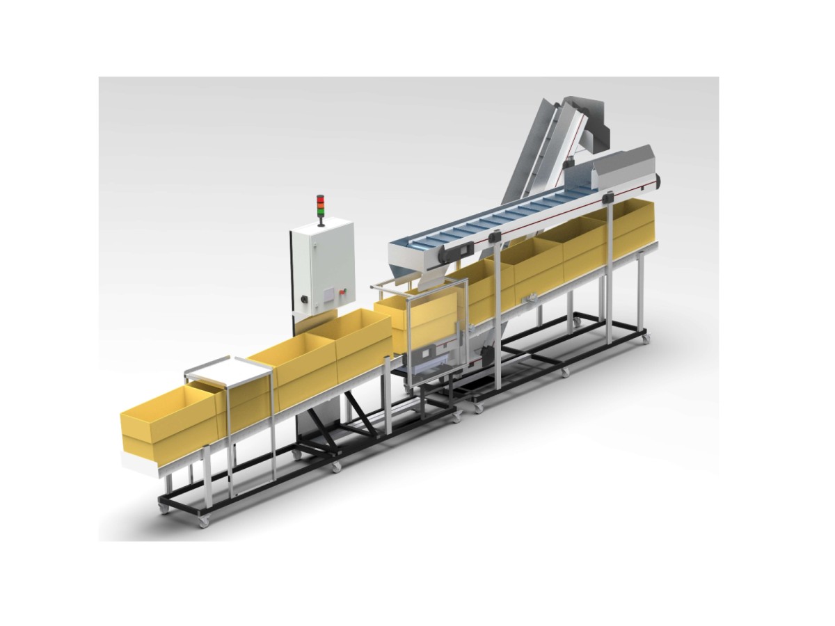 Cardboard filling system with integrated scale