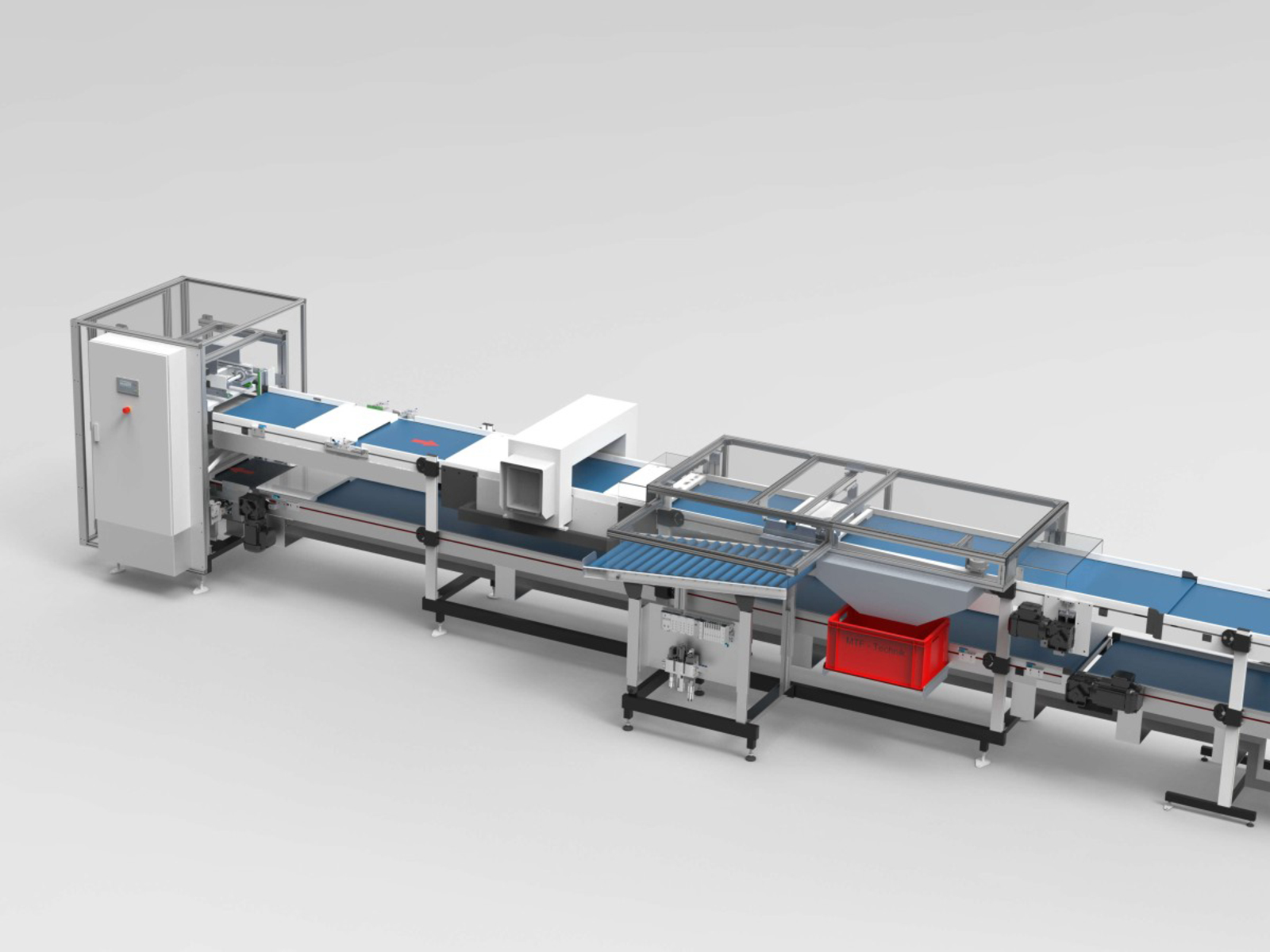 Handling of trays on chocolate machine