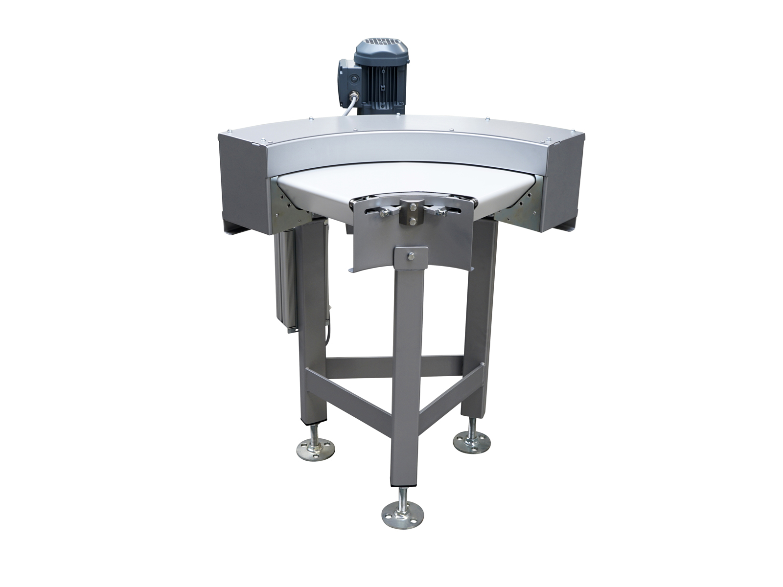 MD-ST22 curved belt with a knife edge and a smooth white belt