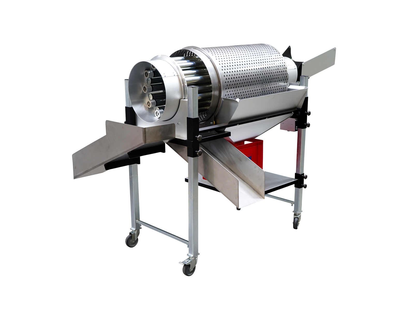 PZ 2510 B separating drum with double casing and mobile base frame