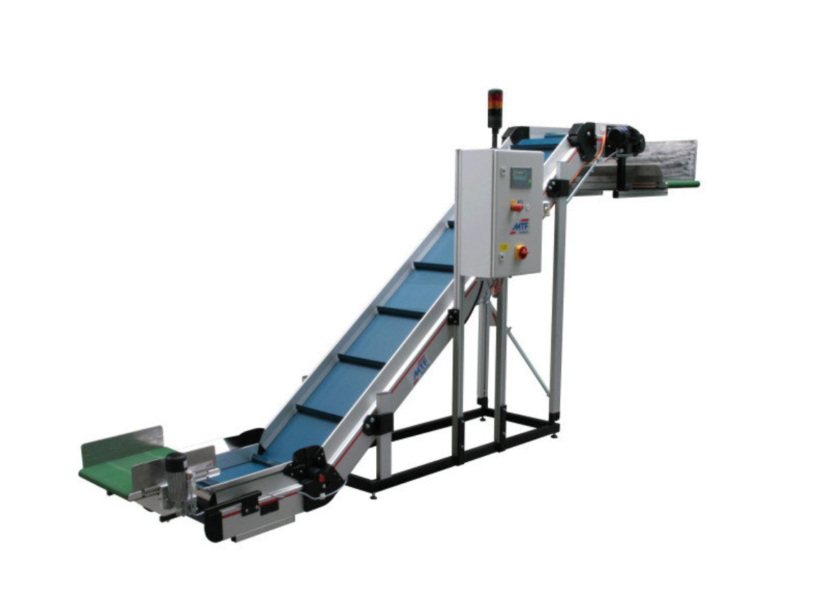 Conveyor belt combination as distribution device