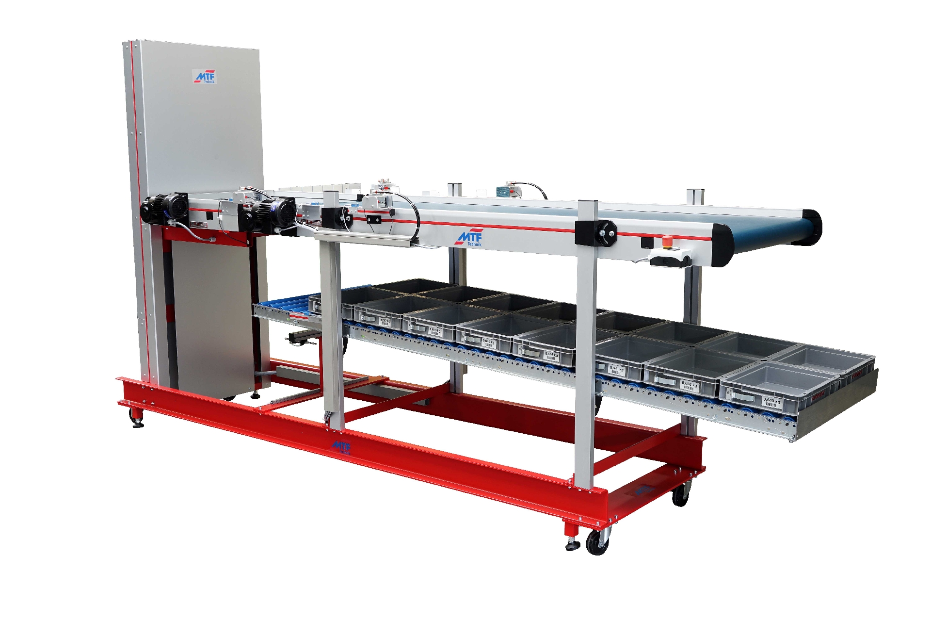 MTF Technik - Multi-Level Conveyor Belts with Pneumatic Lifts