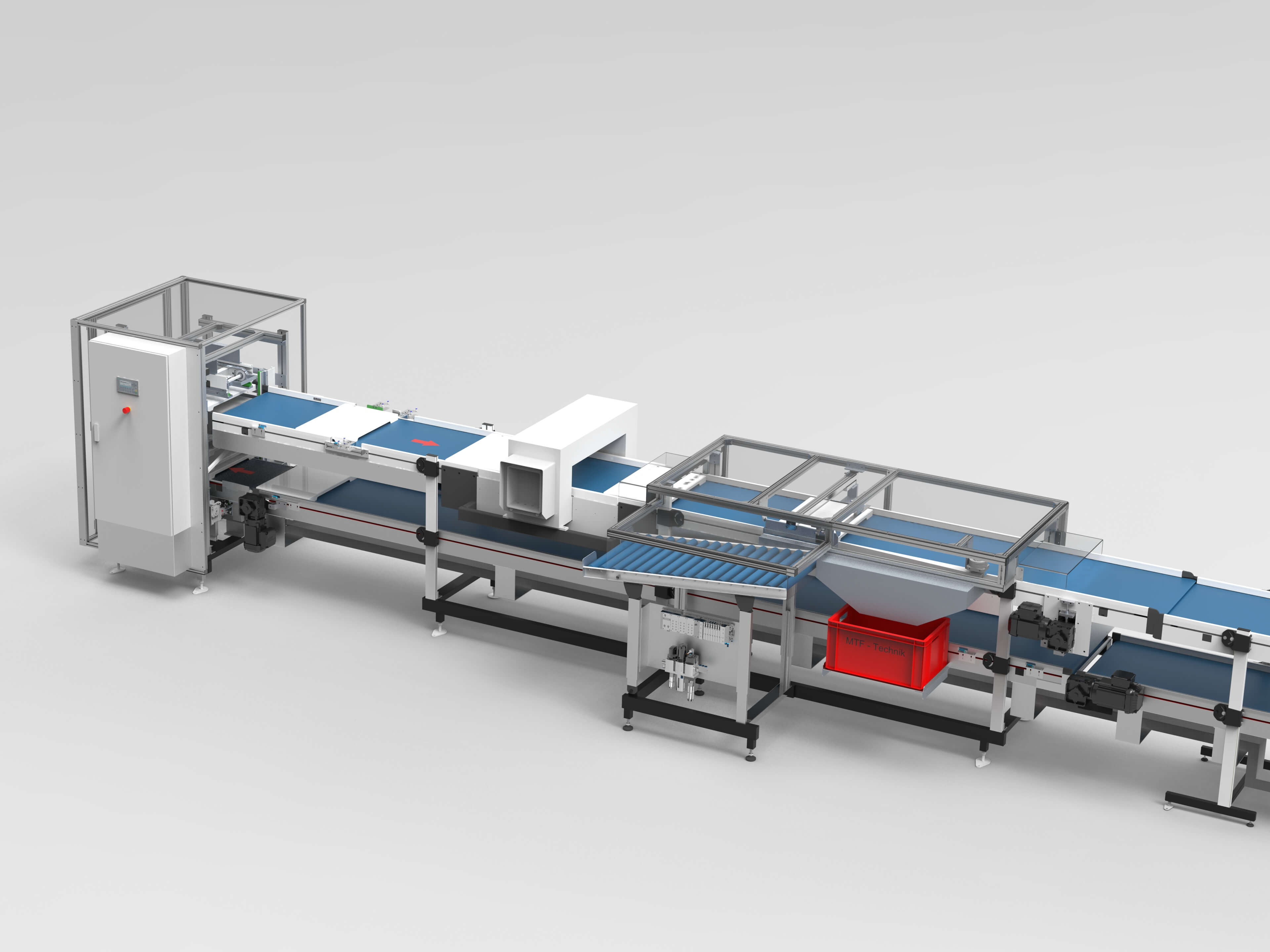 MTF Technik - Handling of Trays at Chocolate Machine