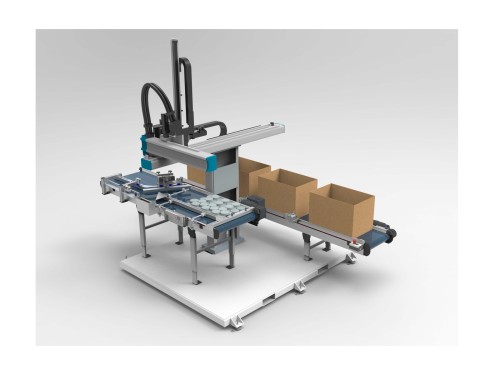 MTF Technik - Robot Feeding Conveyor for Caps